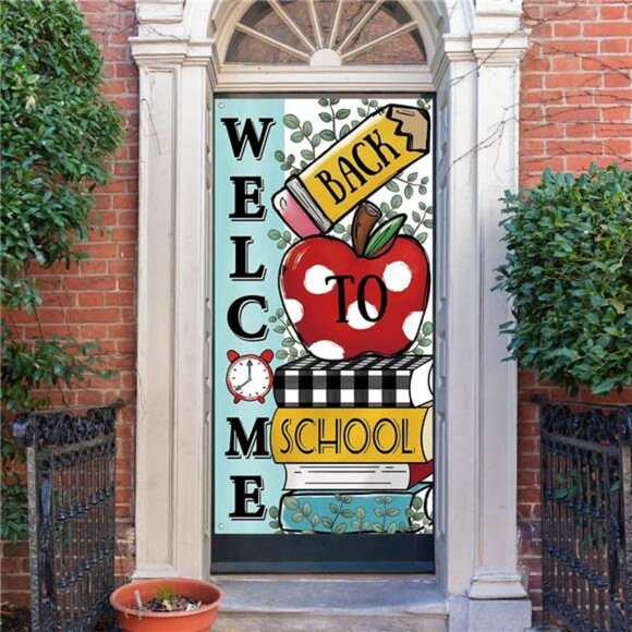 Lightweight First‎ Day of School Door Cover Welcome Back To School Banner - Picture 4 of 5
